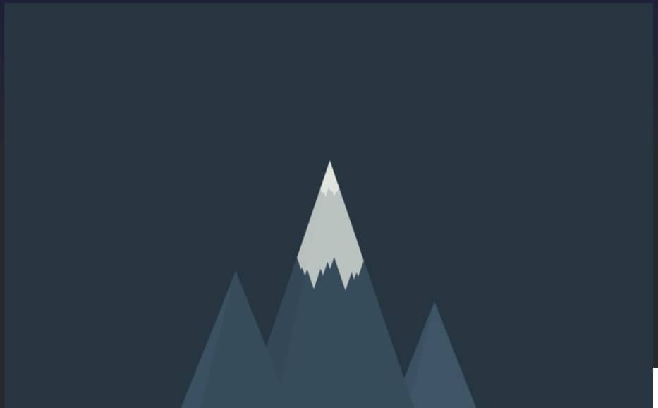 simple mountain peaks - minimalist desktop wallpapers