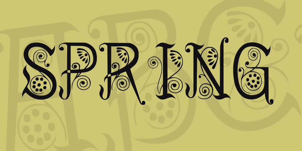 spring-tattoo-font