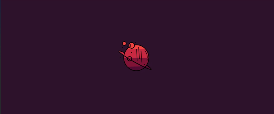 red planet and rings - minimalist desktop wallpapers