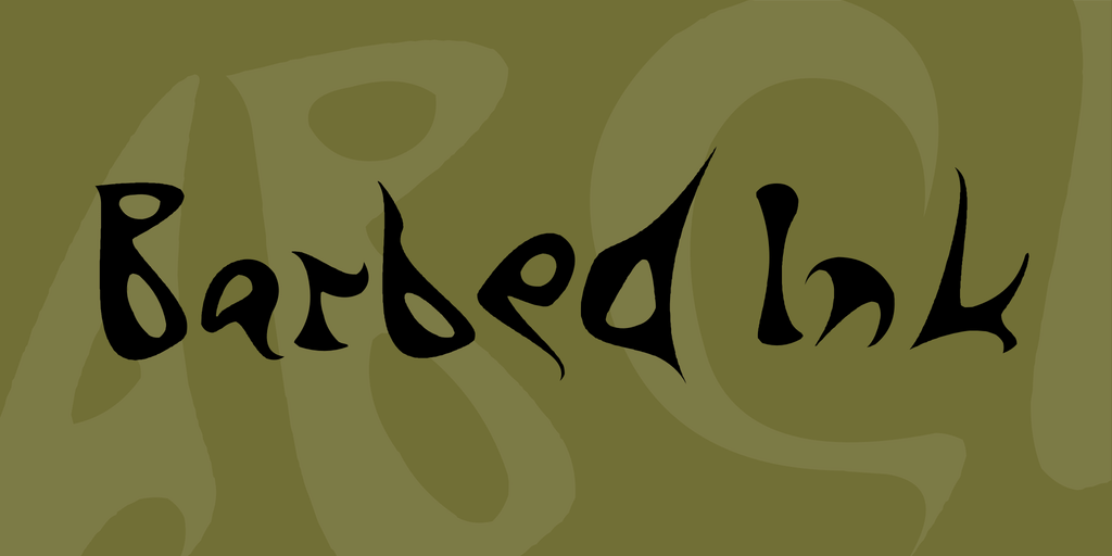 barbed-ink-font