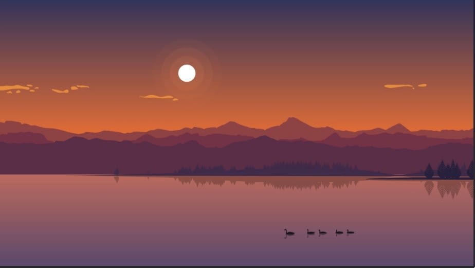 dawn or dusk - minimalist desktop wallpapers