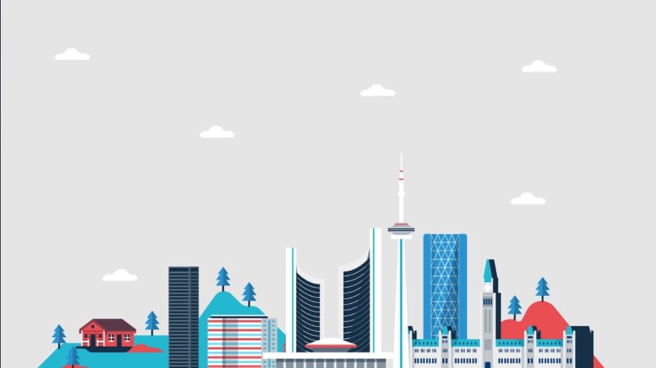 City Skyline - Minimalist Desktop Wallpapers