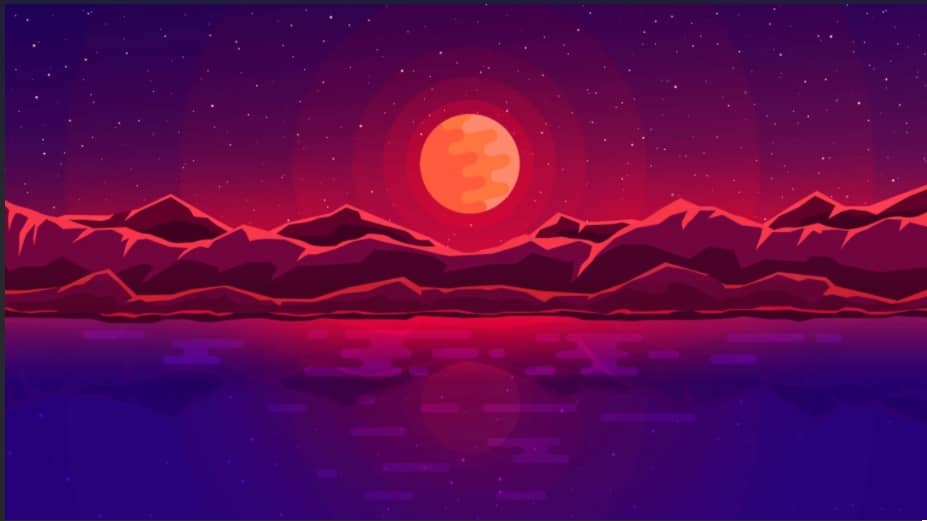 red and purple - minimalist desktop wallpapers