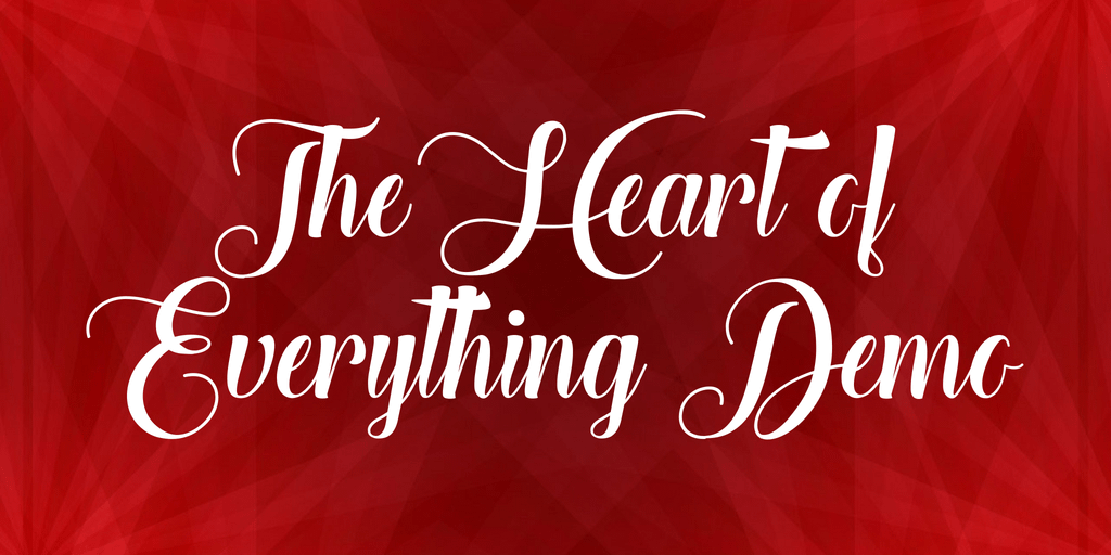the-heart-of-everything-demo-font