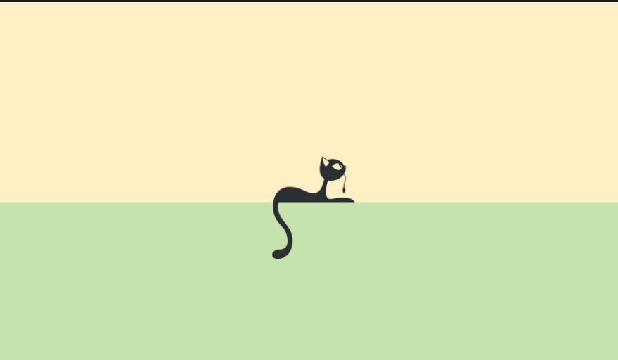 The Cat and the Mouse- minimalist desktop wallpapers