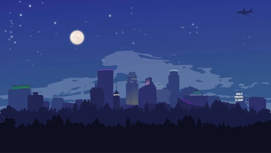 City at Night - Minimalist Desktop Wallpapers